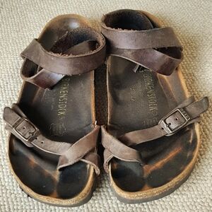 Birkenstock Yara criss-cross ankle strap sandals